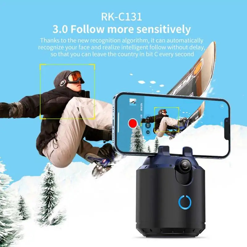 Auto Face Tracking Camera Gimbal Stabilizer Smart Shooting Holder 360 Rotation